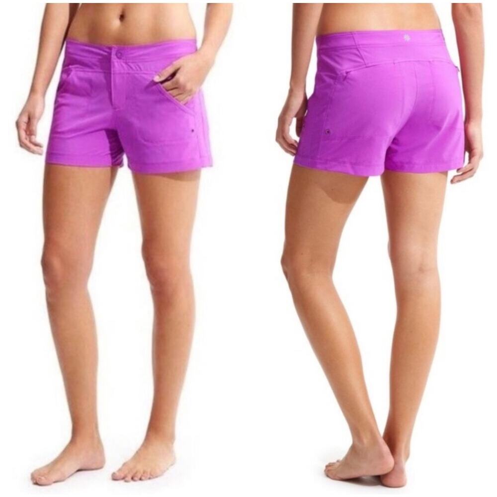 Athleta Costa Quick Dry Board Shorts Beach Swim Outdoor UPF Hiking - Size 10